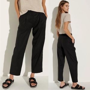 The Reset R label slouchy linen blend pants black Sz M